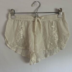 By Anthropologie Pyjama Sleep Shorts Ivory Size S